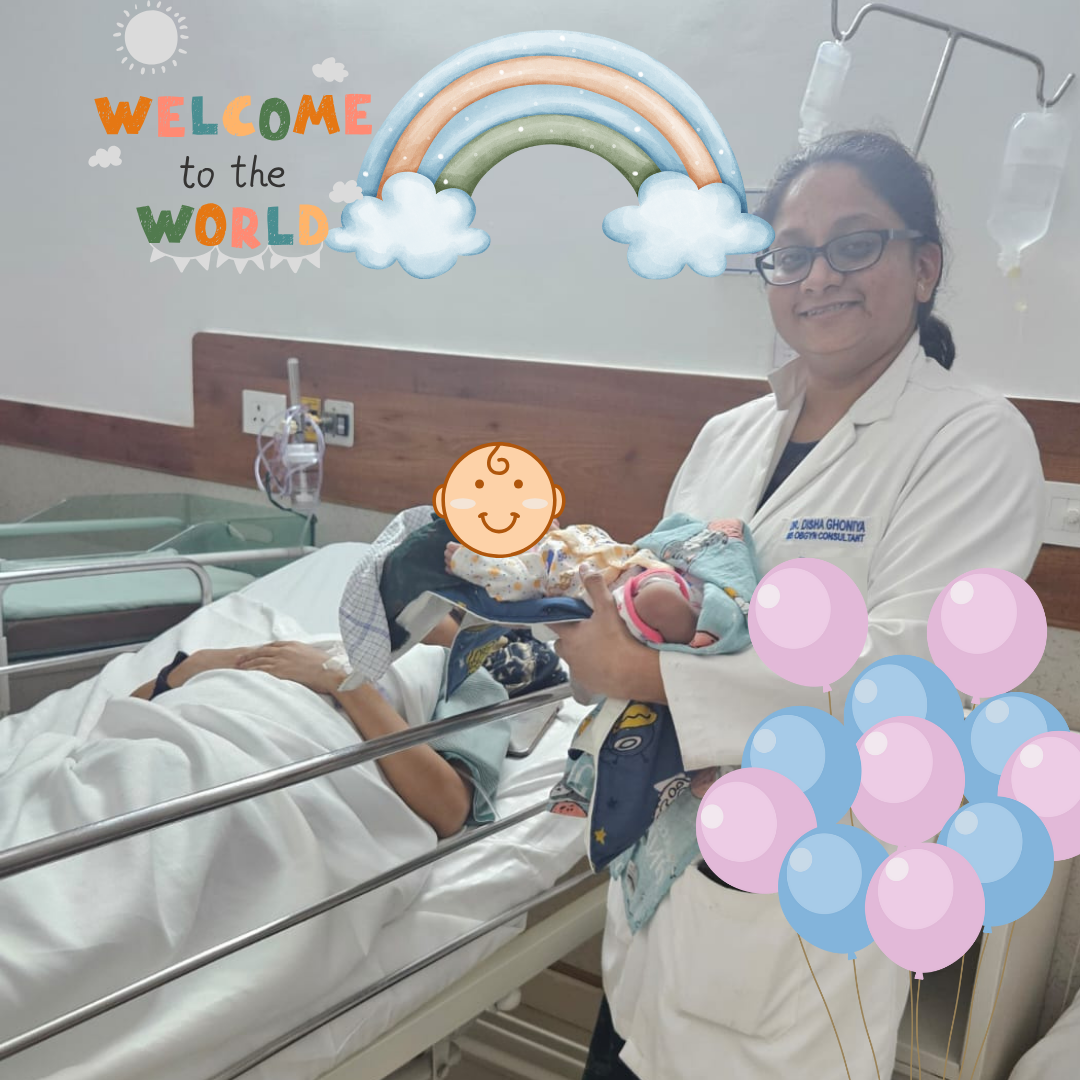 Dr Disha with Baby 3